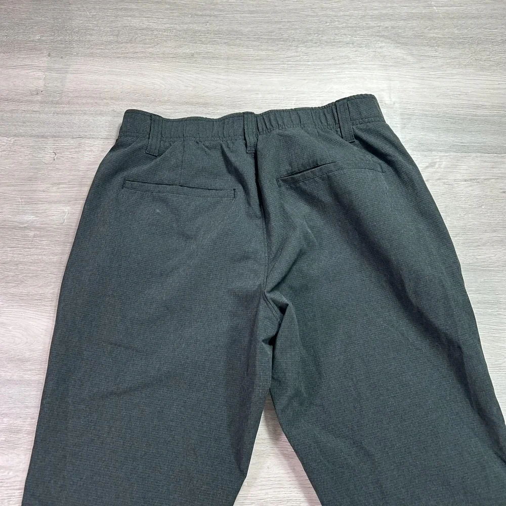 Under Armour Pants Mens 30x30 Gray‎ Woven Elastic Waist Vented Casual 1377358